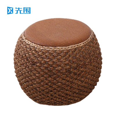 先围 藤编矮凳 深色40*32cm 个
