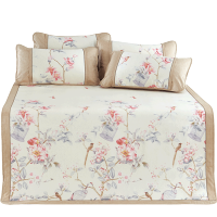 美帮汇春夏凉席三件套折叠席子梅坞寻梦印花冰丝席(米)