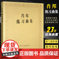 正版肖邦练习曲集 波兰原作版钢琴曲 人民音乐出版社 帕德雷夫斯基 钢琴曲谱音乐谱书籍 肖邦钢琴基础练习曲曲谱教材教程音乐