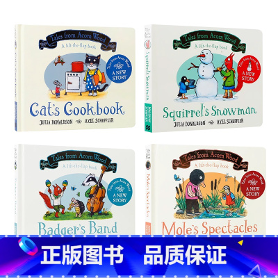 橡树林的故事:#5—#8(4册散本) [正版]英文原版茱莉亚唐纳森作品Tales From Acorn Wood Tre