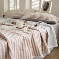 A类针织棉夏凉被全棉空调被夏季纯棉可机洗双人天竺棉薄被子毯子