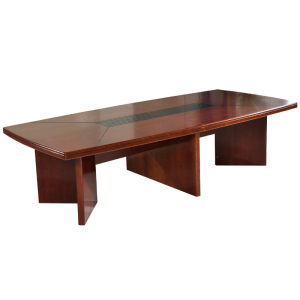 鑫环境 会议桌3500*1500*760mm 实木贴皮长桌办公桌椅组合油漆会议台条形桌洽谈桌