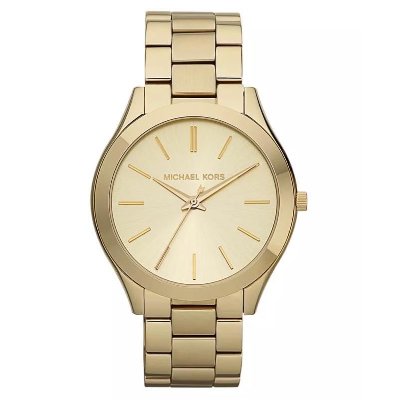 Michael Kors 金 tones 超薄时尚腕表mm防水商务休闲男女款