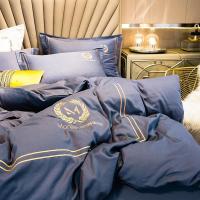 家柏饰(CORATED)40支北欧风全棉床上四件套四季款100全棉亲肤简约风春夏床单被套