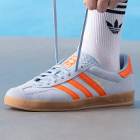 阿迪达斯 (adidas)三叶草男女鞋 GAZELLE INDOOR时尚百搭低帮耐磨休闲板鞋JH5405 ZP