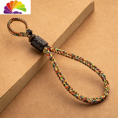 舒适主义汽车钥匙挂件手工编织钥匙扣男士个性创意八股编红绳挂件钥匙