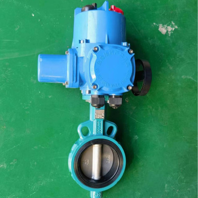 德克森电动蝶阀DQX DN50铸铁开关型非防爆