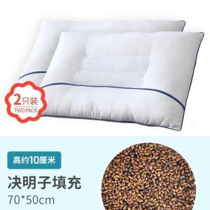 家柏饰(CORATED)家纺决明子枕头一对装家用情侣凉枕芯单人学生宿舍简约