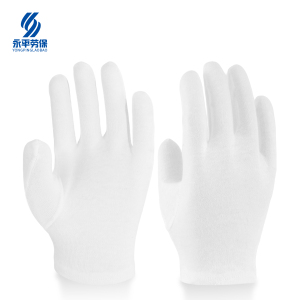 渝亿宏 白手套 礼仪劳保白手套 棉汗布 检阅手套 均码 1双