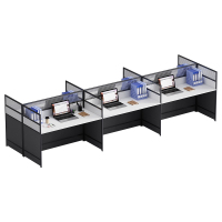 中豫鑫泽 ZYXZ5031426 职员桌屏风工位职员办公桌 对坐六人位