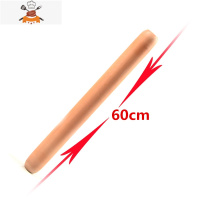 大码梨木擀面杖加粗加长压面棍烘焙工具饺子皮杆面棍大号实木整木 敬平 长60cm直径3.5cm