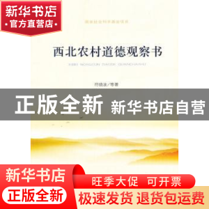 正版 西北农村道德观察书 符晓波等著 人民出版社 9787010110769