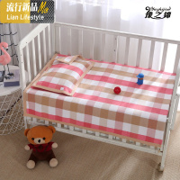 棉老粗布凉席儿童棉加厚夏季宝宝空调席婴儿床单幼儿园凉席子 三维工匠