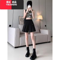 YIBUSHENG美式工装短裤女2024新款季薄款宽松阔腿外穿显瘦高腰a字休闲裤