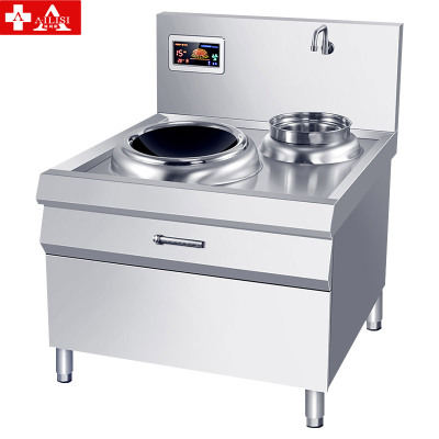 埃利斯(AILISI)大功率商用电炒灶电磁炉电灶台酒店饭店厨房单头双头电炒炉火锅电灶台电炒炉LC-XC12K-01