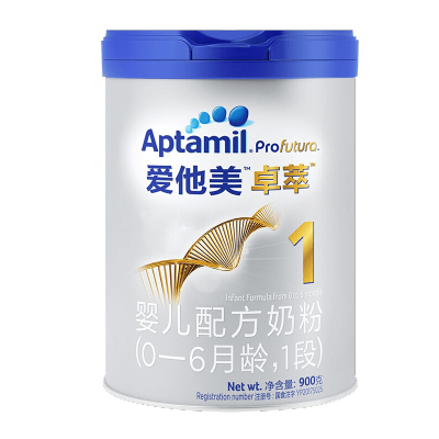 21年3左右产-爱他美卓萃1段奶粉（Aptamil）婴儿配方奶粉（0-6个月适用）900g（欧洲进口）