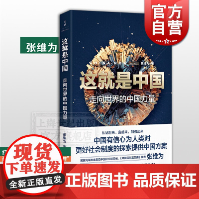 这就是中国 走向世界的中国力量 中国震憾三部曲张维为新作 解读中国奇迹 中国模式 另著文明型国家 上海人民出版社