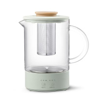 MOKKOM磨客玻璃养生杯豆蔻绿MK-389G养生壶迷你家用养生杯煮茶器多功能全自动烧水壶电热水杯玻璃花茶壶办公室泡茶壶