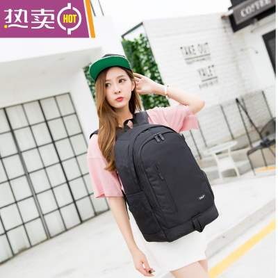 NEWLAKE韩版双肩包女中学生书包男大容量帆布旅行包电脑包休闲运动背包潮