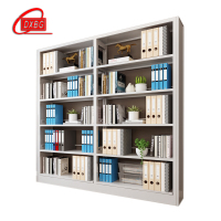 DXBG钢制书架置物架图书馆单双面书店阅览室货架档案架资料架单面一列二