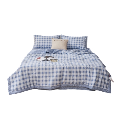 伊伊爱 全棉格子系列大豆夏被