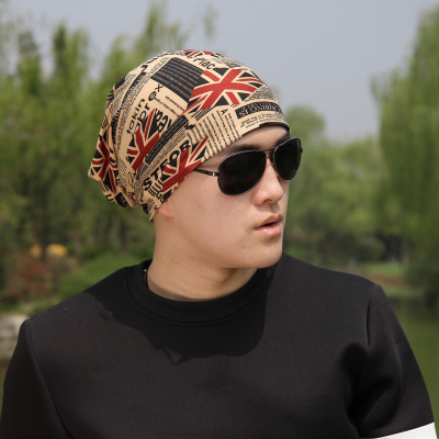 帽子男士薄款包头堆堆帽潮牌头巾帽韩黛俪春夏秋嘻哈青年学生睡帽
