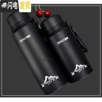 三维工匠保温杯男大容量女便携随手杯简约商务杯不锈钢原宿学生杯户外水杯 黑色900