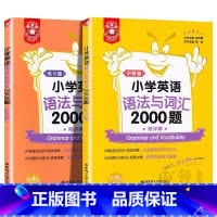 [2册塑封]小学英语语法与词汇2000题(讲解篇+练习篇) 小学通用 [正版]金英语 小学英语语法与词汇2000题 基础