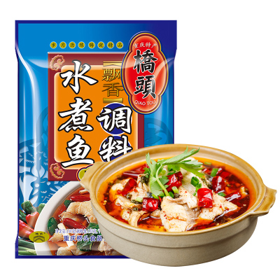 重庆桥头飘香水煮鱼调料包四川特产麻辣水鱼底料家用150g*1袋批发
