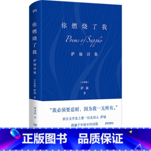 [正版] 你燃烧了我:萨福诗集 布面精装 古希腊抒情诗人 有关爱欲婚姻衰老时间 柏拉图眼中的缪斯王尔德伍尔夫等推崇外国诗