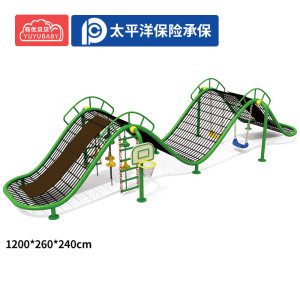 有优贝贝户外大型爬网幼儿园攀爬网景区拓展钻笼训练儿童秋千绳网感统训练