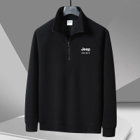 JEEP SPIRIT男士长袖打底衫大码半拉链休闲卫衣套头2105