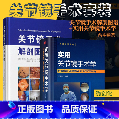[正版]全套2本 实用关节镜手术学+关节镜手术解剖图谱 关节镜设备与器械 膝关节髋关节足踝关节肩关节 肘腕关节镜手术操