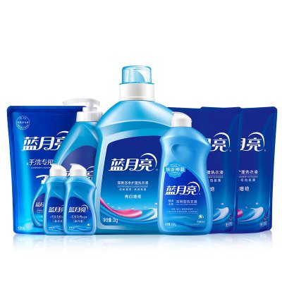 蓝月亮亮白薰2kg+亮白薰袋500g*2+手洗1kg+神器500g+手洗袋500g+80g*2