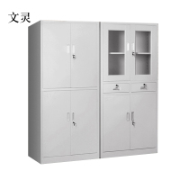 文灵钢制文件柜办公资料柜档案柜财务凭证柜带锁储物柜铁皮柜书柜