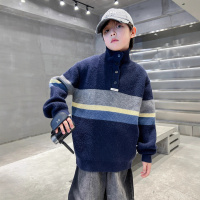 儿童装男童冬装加厚高领毛衣新款男孩冬季针织衫中大童秋冬款