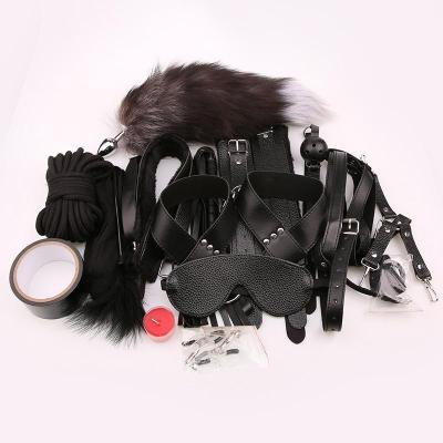 谜姬(MizzZee)SM12件套捆绑束缚成人用品另类情趣玩具爱爱性工具捆绑束缚男女用夹乳器穿戴口球皮鞭