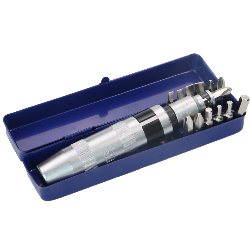 长城精工冲击螺丝批多功能撞批起子工业级敲击螺丝刀改锥改刀 13件套(286013)