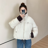 2024年新款羽绒棉服女冬季韩版宽松棉衣休闲慵懒风灯芯绒拼接外套