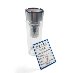 和居态 梓钢红木铂晶底玻璃杯 380ml 个