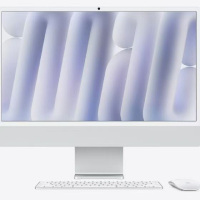 Apple/苹果AI电脑/2024款 iMac 24英寸银色4.5K屏 M4(10+10核) 16G 256G一体式电脑 MWUU3CH/A