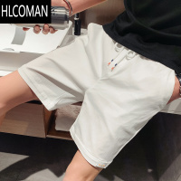 HLCOMAN冰丝速干短裤男2025新款夏季五分裤修身休闲三分裤精小伙半截裤