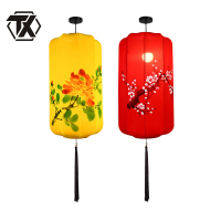 铁迅布艺手绘冬瓜灯笼X37 个