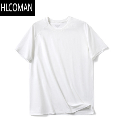 HLCOMAN线下698 夏季男女情侣速干圆领短袖舒适透气运动百搭纯色半袖T恤