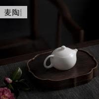 美帮汇羊脂玉瓷陶瓷家用功夫茶具办公泡茶壶单壶