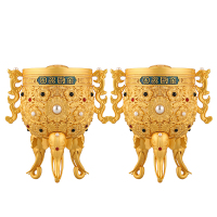 勇士的荣耀 金瓯永固杯酒 53度酱香型白酒 520ml*2礼盒装