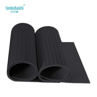 天空桥 绝缘胶皮 黑色条纹5mm*1.5m*5m 10kv 卷