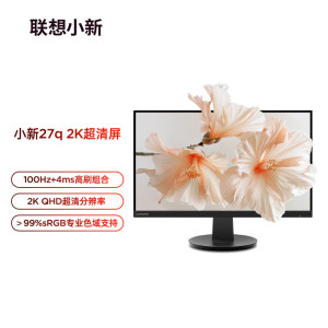 联想(Lenovo)小新27q 27英寸显示器 2K IPS 100Hz 莱茵护眼认证 HDR10 双HDMI 手机支架 壁挂 电脑办公娱乐