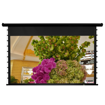 经科JK电动拉线投影幕布M3-AT/300s拉绳编织透声幕200寸16:9