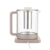 膳魔师(THERMOS)养生壶煮茶器大容量保温预约预制EHA-1611E-SP 砂陶棕 1.5L